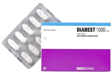 DIABEST 1000 MG FILM TABLET (100 FILM TABLET)